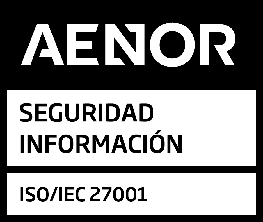 Sello de Certificación Seguridad Información AENOR ISO27001